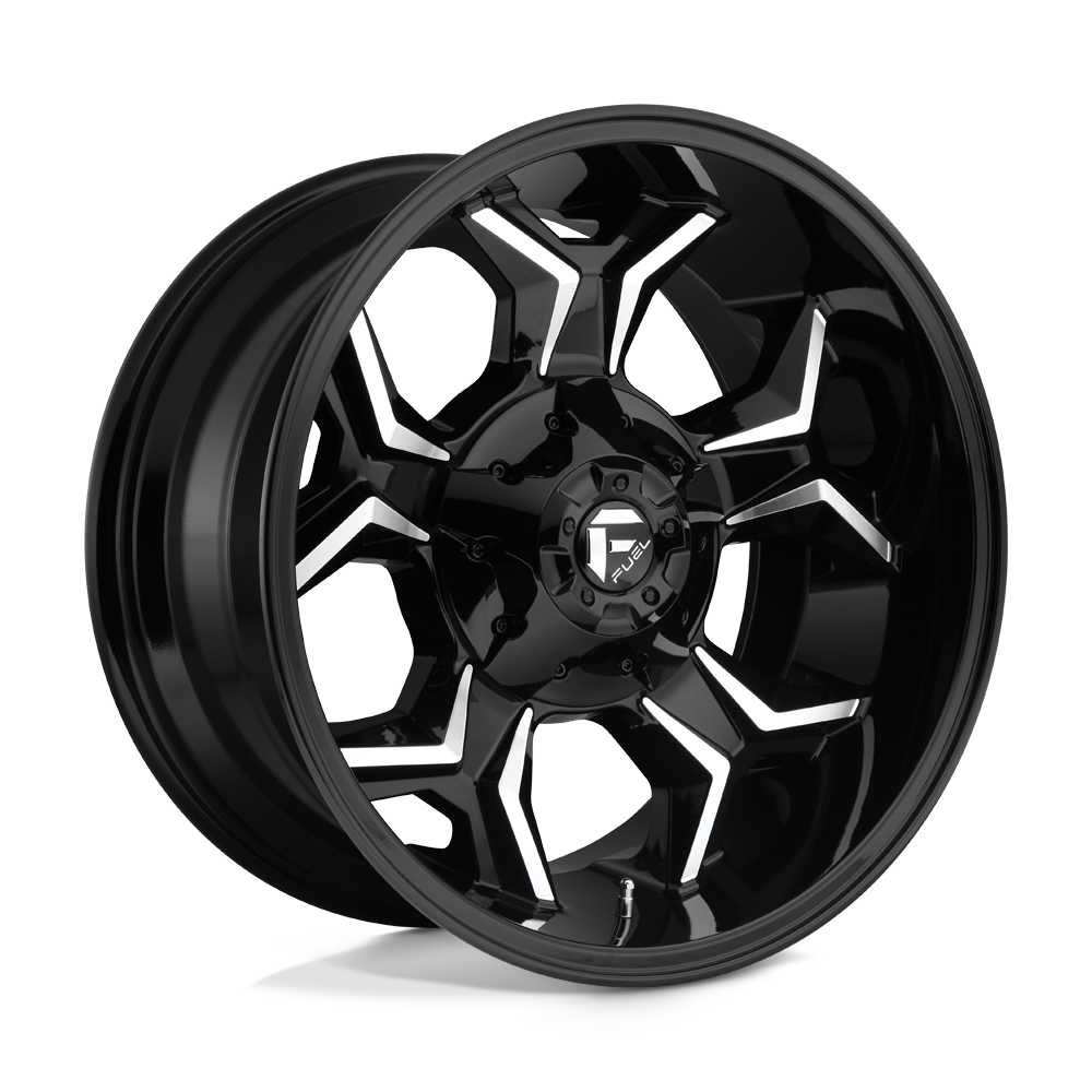 Fuel 1Pc D606 Avenger 20X10 -18 Gloss Black Milled