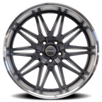 Corsart Alcatraz 20X10 +0 Matte Gunmetal W/ Milled / Diamond Cut Lip