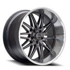 Corsart Alcatraz 20X10 +0 Matte Gunmetal W/ Milled / Diamond Cut Lip