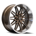 Corsart Alcatraz 20X10 +0 Matte Bronze W/ Milled / Diamond Cut Lip