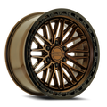 Metal-FX Alpha Truck 20X9 +0 Smoked Bronze W/ Gloss Black Lip