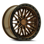 Metal-FX Alpha Truck 20X9 +0 Smoked Bronze W/ Gloss Black Lip