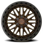 Metal-FX Alpha Truck 20X9 +0 Smoked Bronze W/ Gloss Black Lip