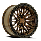 Metal-FX Alpha Truck 20X9 +0 Smoked Bronze W/ Gloss Black Lip
