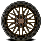 Metal-FX Alpha Truck 20X9 +0 Smoked Bronze W/ Gloss Black Lip