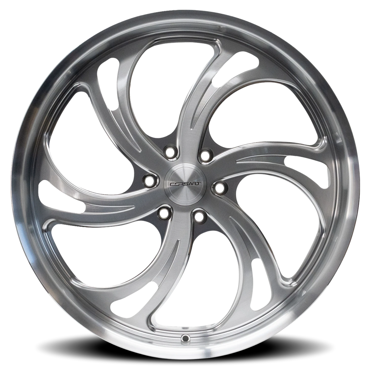 Corsart Argon 6 24X10 +31 Brushed Silver W/ Diamond Cut Lip (Left)