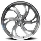 Corsart Argon 6 24X10 +31 Brushed Silver W/ Diamond Cut Lip (Left)