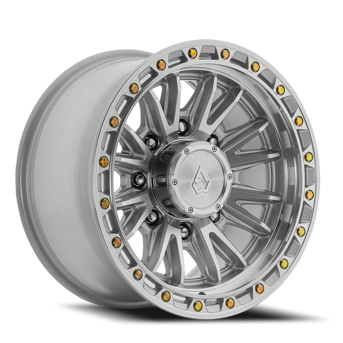Arena Atlas 17X9 +0 Gloss Silver Machined
