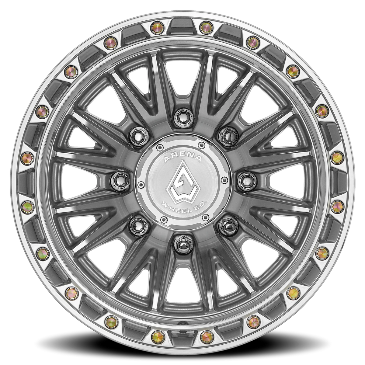 Arena Atlas 17X9 +0 Gloss Silver Machined