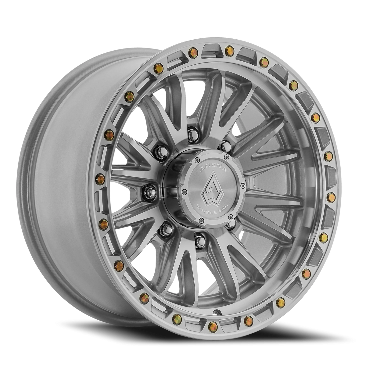 Arena Atlas 18X9 +12 Gloss Silver Machined