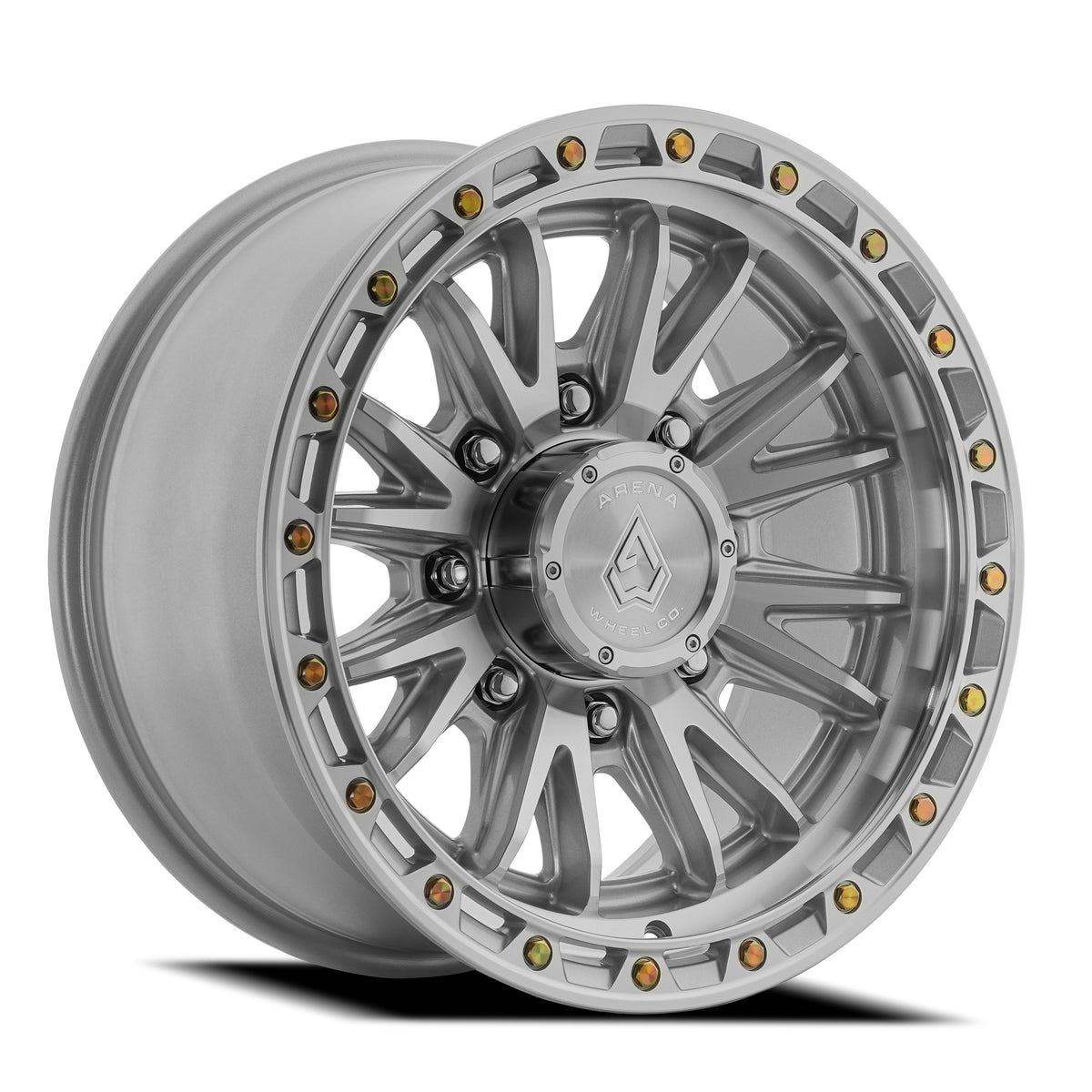 Arena Atlas 18X9 +12 Gloss Silver Machined