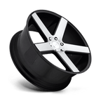 DUB 1PC S217 BALLER 24x10 +30 GLOSS BLACK BRUSHED