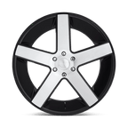 DUB 1PC S217 BALLER 24x10 +30 GLOSS BLACK BRUSHED