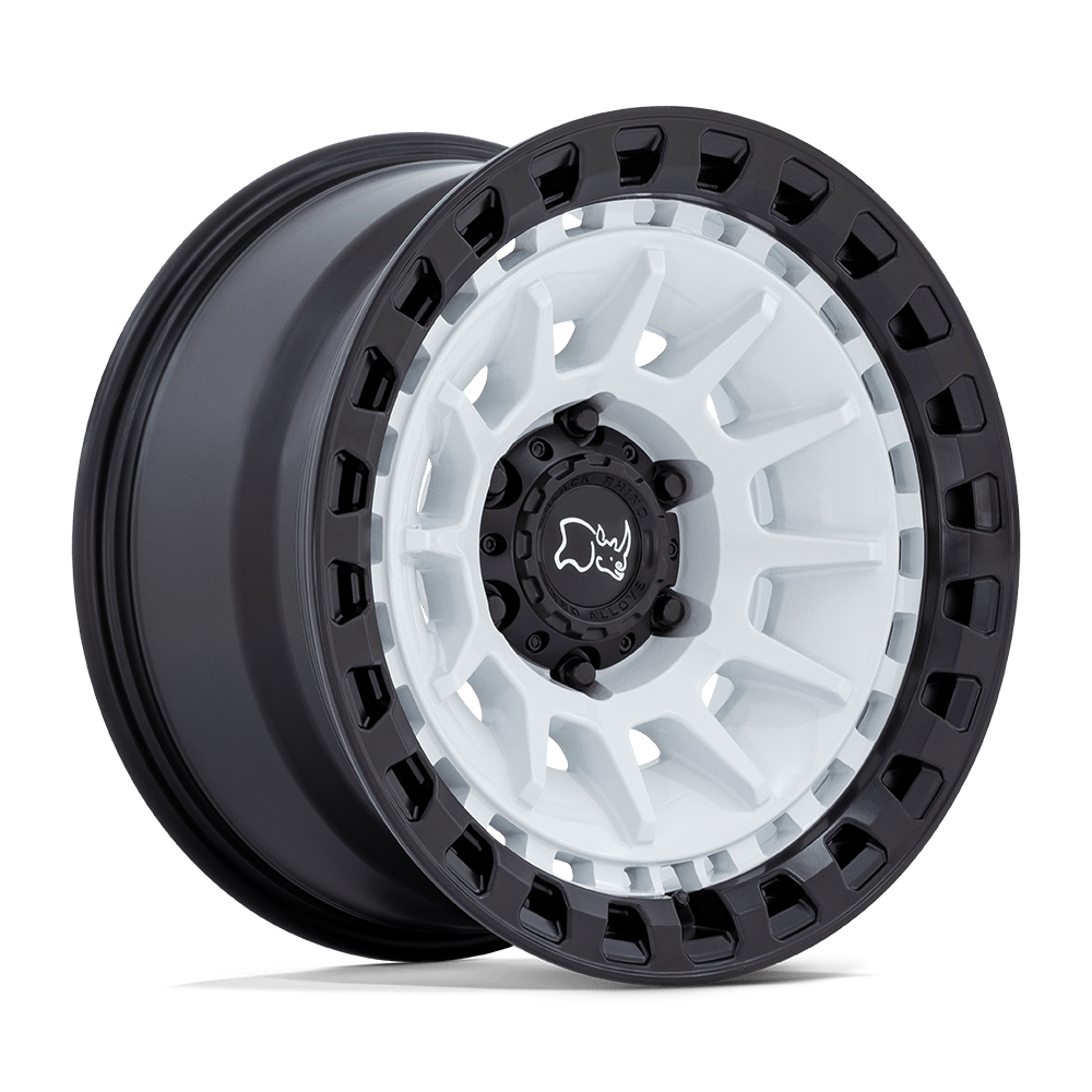 Black Rhino Hard Alloys Barrage 18X9 +0 Gloss White On Matte Black