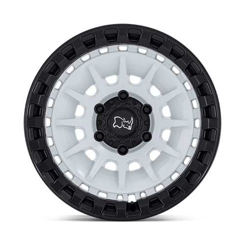 Black Rhino Hard Alloys Barrage 18X9 +0 Gloss White On Matte Black