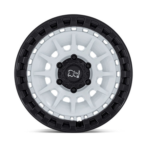 Black Rhino Hard Alloys Barrage 18X9 +0 Gloss White On Matte Black