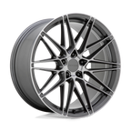 Beyern Damon 20X10 +35 Matte Gunmetal W/ Brushed Face