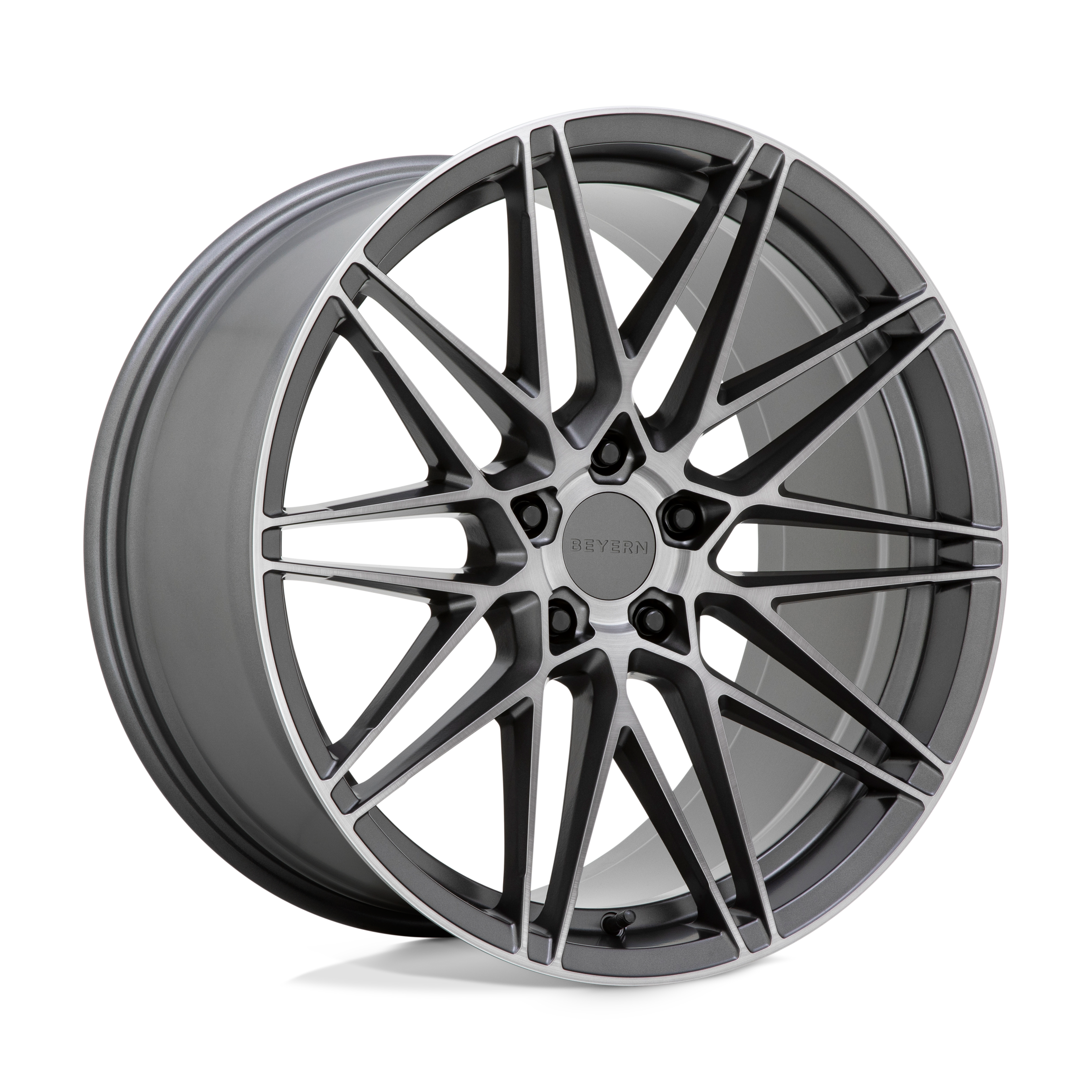 Beyern Damon 20X10 +35 Matte Gunmetal W/ Brushed Face