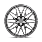 Beyern Damon 20X10 +35 Matte Gunmetal W/ Brushed Face