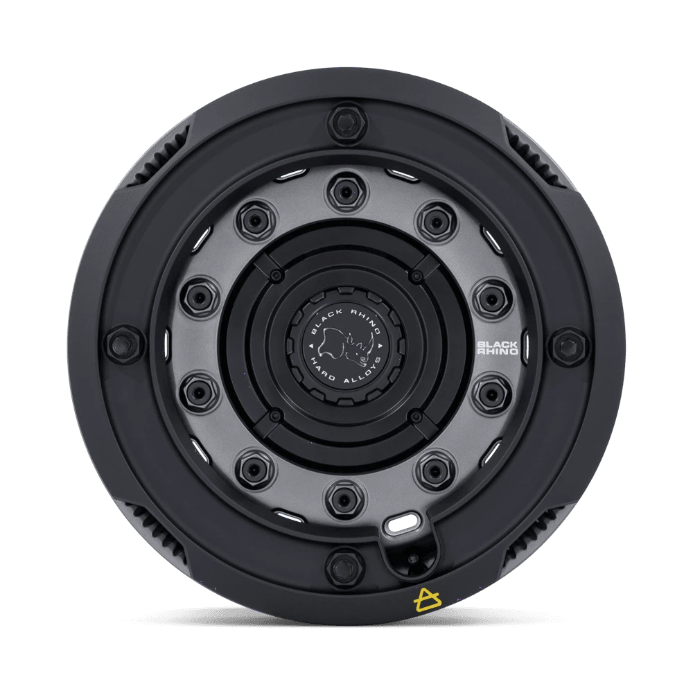 Black Rhino Hard Alloys Br027 Arx 17X8.5 +0 Gun Black W/ Matte Black Ring