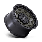 Black Rhino Hard Alloys Atlas 17X8.5 -10 Olive Drab Green W/ Black Lip