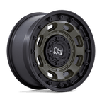 Black Rhino Hard Alloys Atlas 17X8.5 -10 Olive Drab Green W/ Black Lip