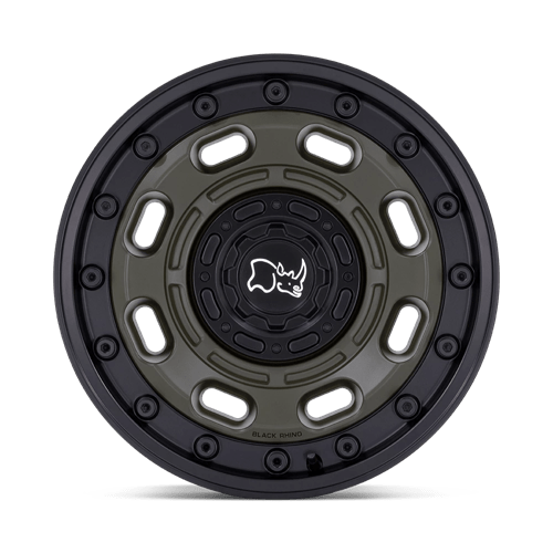 Black Rhino Hard Alloys Atlas 20X10 -18 Olive Drab Green W/ Black Lip