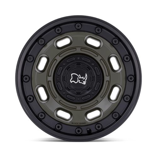 Black Rhino Hard Alloys Atlas 18X9 +0 Olive Drab Green W/ Black Lip