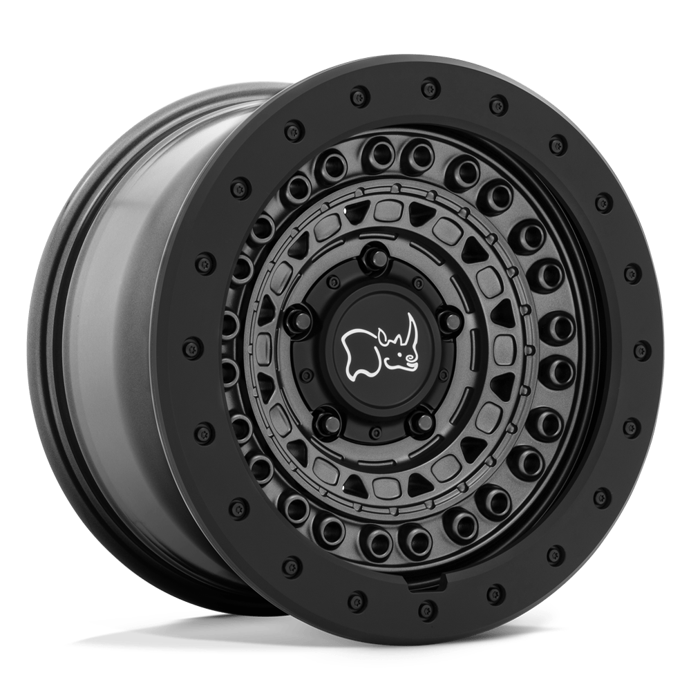 Black Rhino Hard Alloys Barricade 17X8.5 -18 Gun Black W/ Black Rock Guard