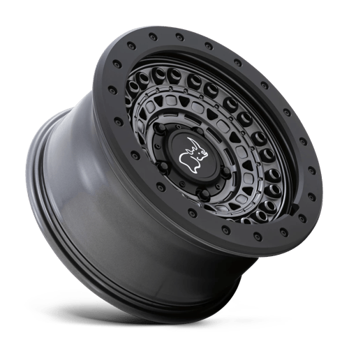 Black Rhino Hard Alloys Barricade 17X8.5 -18 Gun Black W/ Black Rock Guard