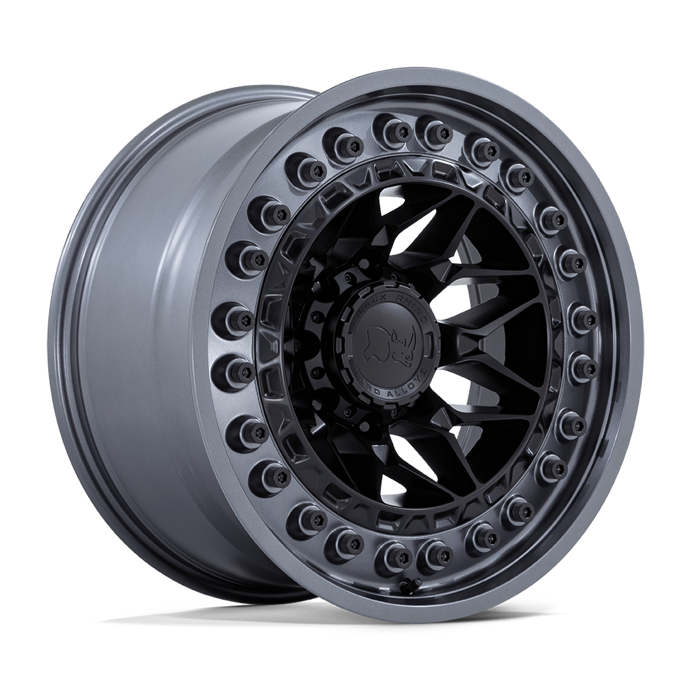 Black Rhino Hard Alloys Alpha 18X9 +0 Matte Black W/ Gunmetal Lip