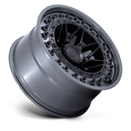 Black Rhino Hard Alloys Alpha 17X9 -12 Matte Black W/ Gunmetal Lip