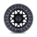 Black Rhino Hard Alloys Alpha 17X9 +0 Matte Black W/ Gunmetal Lip