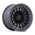 Black Rhino Hard Alloys Br014 Sahara 17X9 -12 Matte Black W/ Gunmetal Lip