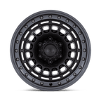 Black Rhino Hard Alloys Br014 Sahara 17X9 -12 Matte Black W/ Gunmetal Lip