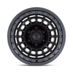 Black Rhino Hard Alloys Br014 Sahara 17X9 -12 Matte Black W/ Gunmetal Lip