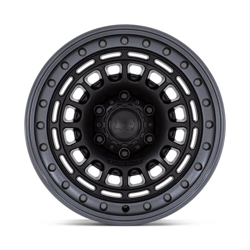 Black Rhino Hard Alloys Br014 Sahara 17X9 +0 Matte Black W/ Gunmetal Lip