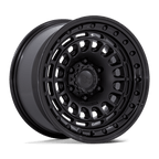Black Rhino Hard Alloys Br014 Sahara 17X9 +0 Matte Black W/ Gloss Black Lip