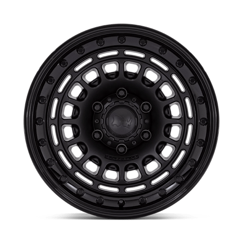 Black Rhino Hard Alloys Br014 Sahara 17X9 -12 Matte Black W/ Gloss Black Lip
