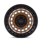 Black Rhino Hard Alloys Br014 Sahara 17X9 +0 Matte Bronze W Gloss Black Lip