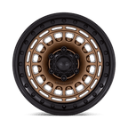 Black Rhino Hard Alloys Br014 Sahara 17X9 +0 Matte Bronze W Gloss Black Lip