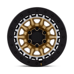 Black Rhino Hard Alloys Br016 Tusk 17X8.5 -10 Matte Gold W/ Machined Ring