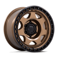 Black Rhino Hard Alloys Br018 Voyager 17X8.5 +0 Matte Bronze W/ M-Black Lip
