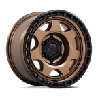 Black Rhino Hard Alloys Br018 Voyager 17X8.5 +0 Matte Bronze W/ M-Black Lip
