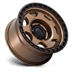 Black Rhino Hard Alloys Br018 Voyager 17X8.5 -10 Matte Bronze W/ M-Black Lip
