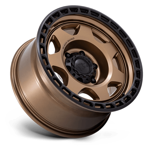Black Rhino Hard Alloys Br018 Voyager 17X8.5 -10 Matte Bronze W/ M-Black Lip