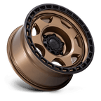 Black Rhino Hard Alloys Br018 Voyager 17X8.5 -10 Matte Bronze W/ M-Black Lip