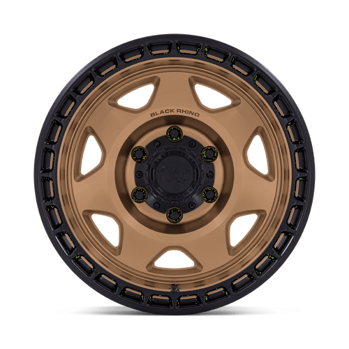 Black Rhino Hard Alloys Br018 Voyager 17X8.5 +0 Matte Bronze W/ M-Black Lip