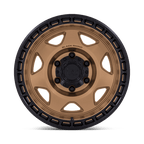 Black Rhino Hard Alloys Br018 Voyager 17X8.5 +0 Matte Bronze W/ M-Black Lip