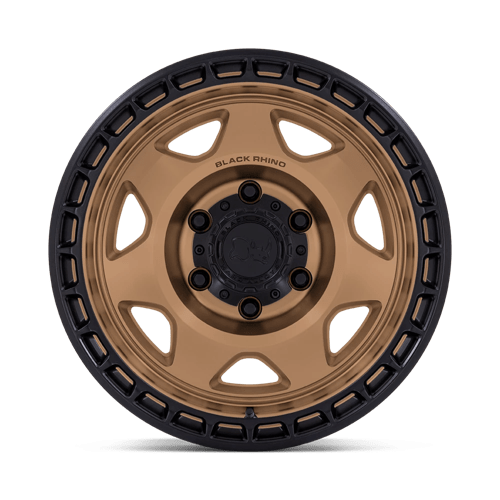 Black Rhino Hard Alloys Br018 Voyager 17X8.5 +0 Matte Bronze W/ M-Black Lip